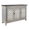 thumbnail image 2 of Bowery Hill Traditional Wood Multi 3 Door Accent Cabinet in White Finish, 2 of 9