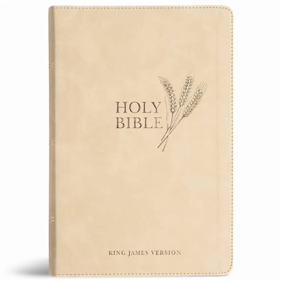 KJV Giant Print Reference Bible, Cream Leathertouch, Indexed, (Hardcover)