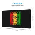 thumbnail image 4 of DouZhe Large Mouse Pad, Freedom Day Flag Non-Slip Waterproof Rubber Keyboard Office Desk Pads Mousepad, 29.5 x 15.8 inches 3mm Thick, 4 of 7