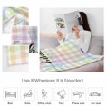 thumbnail image 4 of Fleece Blanket Spring Colorful Checkered Blankets, Soft Cozy Warm Flannel Throw Blanket, Easter Buffalo Plaid Minimalist Style Blanket for Bed Couch Sofa,40x50In, 4 of 9