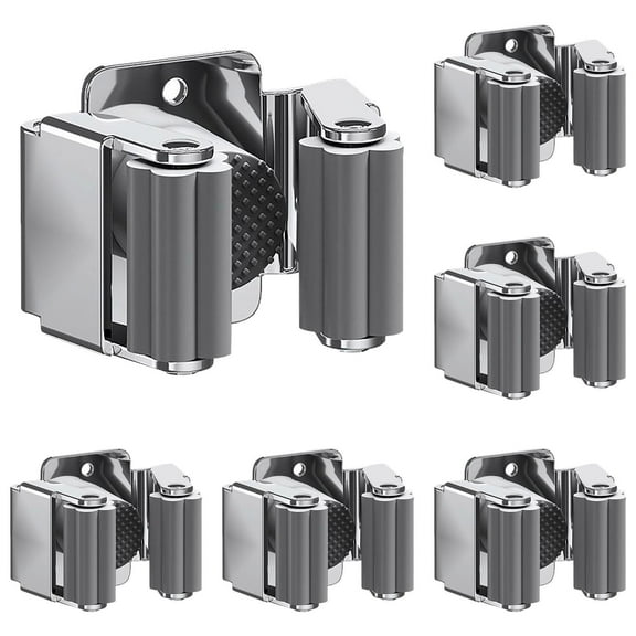 LQXZWJY Hooks Mop and Broom Holder Wall Mount, Self Adhesive Heavy Duty Broom Hanger Organizer Storage Tool Racks for Kitchen Garden Laundry Garage