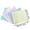 Green, variant on Natural Cotton Soft Small Washcloths For Sensitive Skin 10 Pack