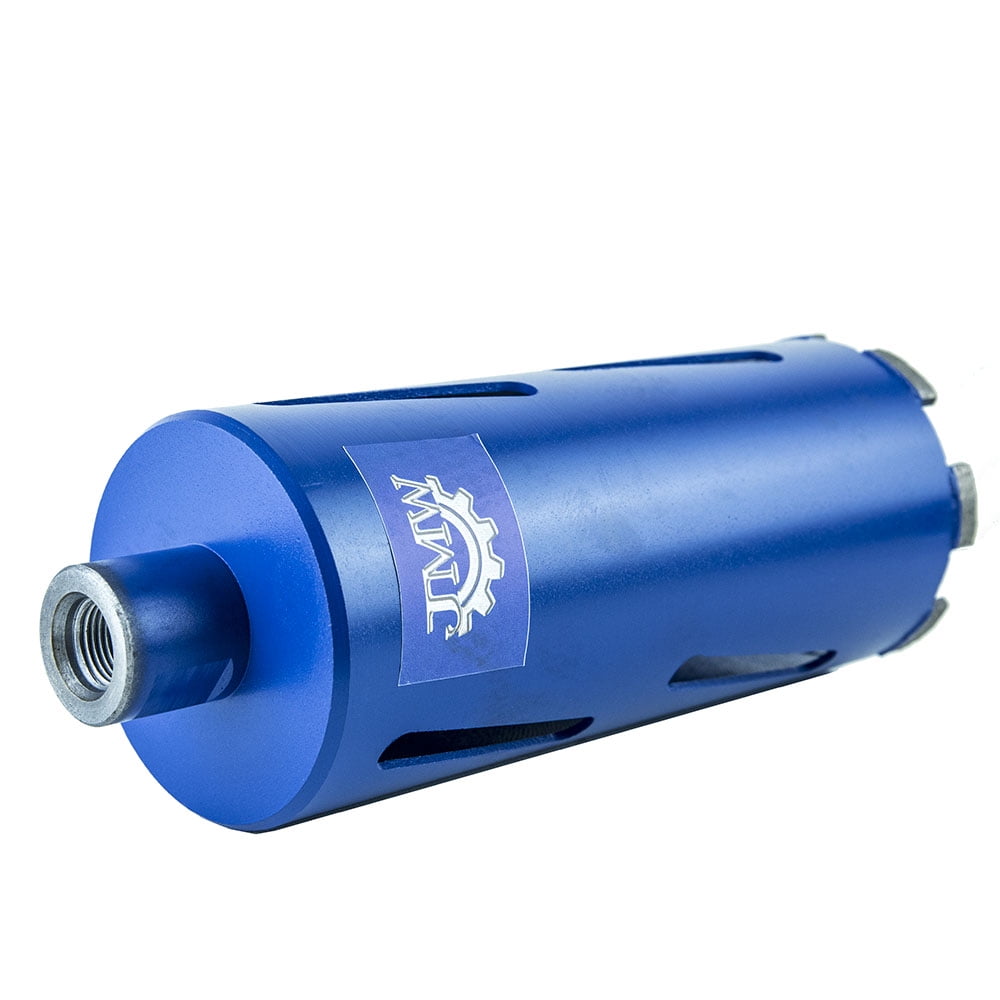 Jeremywell Dry Diamond Drill Core Bit for Brick and Concrete with Pilot Bit - 4" (102mm) Diameter with SDS Plus Arbor for #30/40 Diamond, Laser Welded