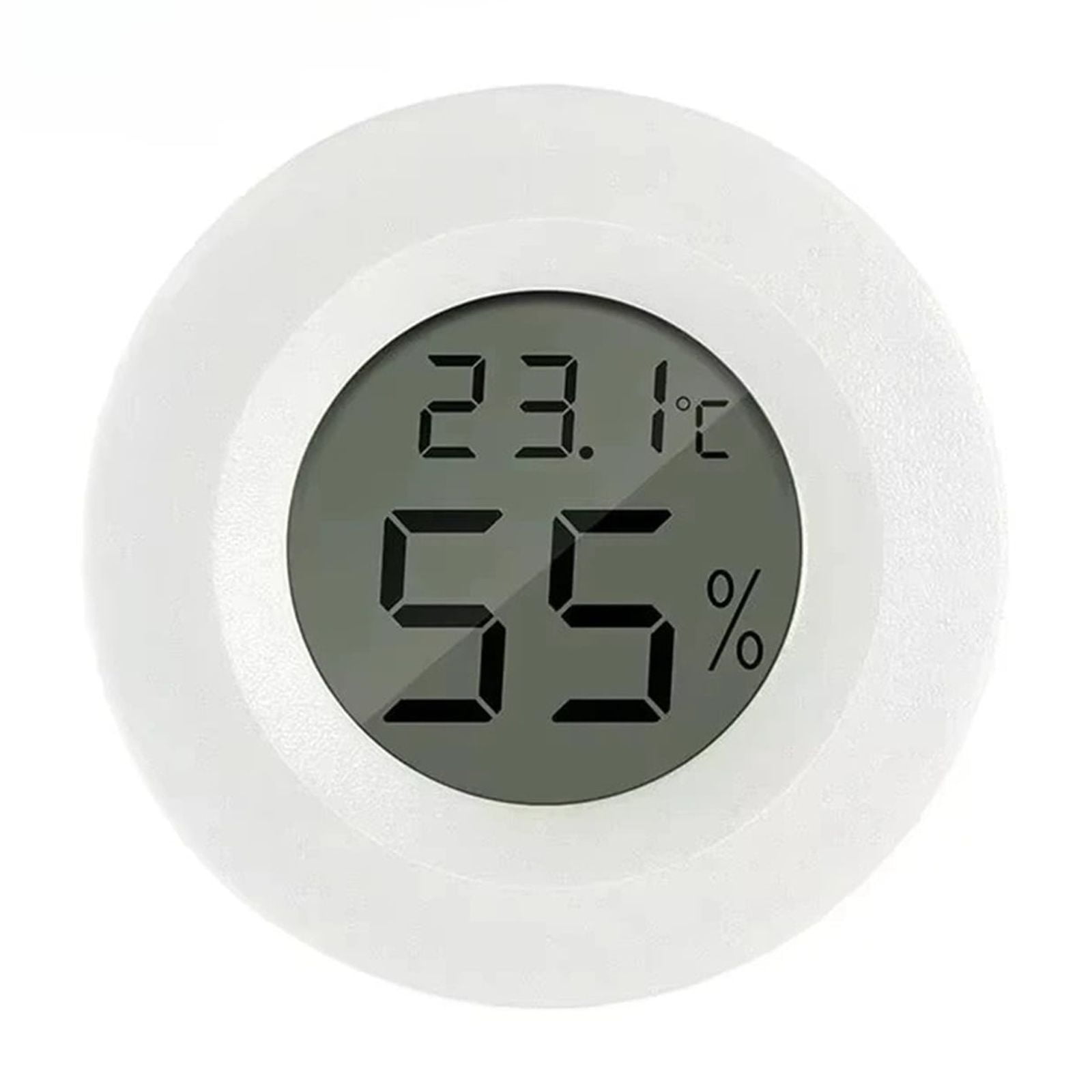 4PCS LCD Digital Thermometer Hygrometer Indoor Room Electronic Temperature Humidity Meter Sensor - WHITE