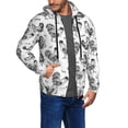 thumbnail image 3 of Zip Up Hoodies for Men - Sketch Cute Chicken Grass Long Sleeve Comfrt Men'S Fashion Hoodies & Sweatshirts, Jackets for Men Hoodies Pullover Clothing Clothes with Pouch, 3 of 5