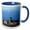 Blue/White, variant on 3drose, Usa, Washington, Seattle, Puget Sound. Historic Lighthouse., 11oz Two-tone Black Mug
