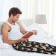 thumbnail image 5 of Balery Flowe Rooster Pantalones de pijama para hombre, pijama ultraligero, pantalón de descanso-Small, 5 of 6