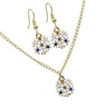 thumbnail image 2 of Adorable Girls Earring Necklace Set Xmas Themed Thanksgiving Snowflake, 2 of 8