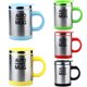 thumbnail image 4 of leyfeng Taza magnética automática de 400 ML, taza para mezclar de acero inoxidable aislada, taza para mezclar, mezclar café, jugo de leche, 4 of 8