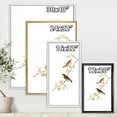 thumbnail image 4 of Designart 'Little Birds Sitting On The Tree Branches II' Traditional Framed Canvas Wall Art Print, 4 of 5