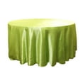 thumbnail image 1 of 24 Pack 120" Inch round Satin Tablecloth 21 COLORS Table Cover Wedding Banquet", (Color: lime), 1 of 1