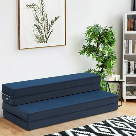 Queen Size 4 Quart Fold Foam Mattress Futon Sleepover Sofa Bed Guest Canada Queen Size 4 Quart Fold Foam, Sleepover Sofa Bed