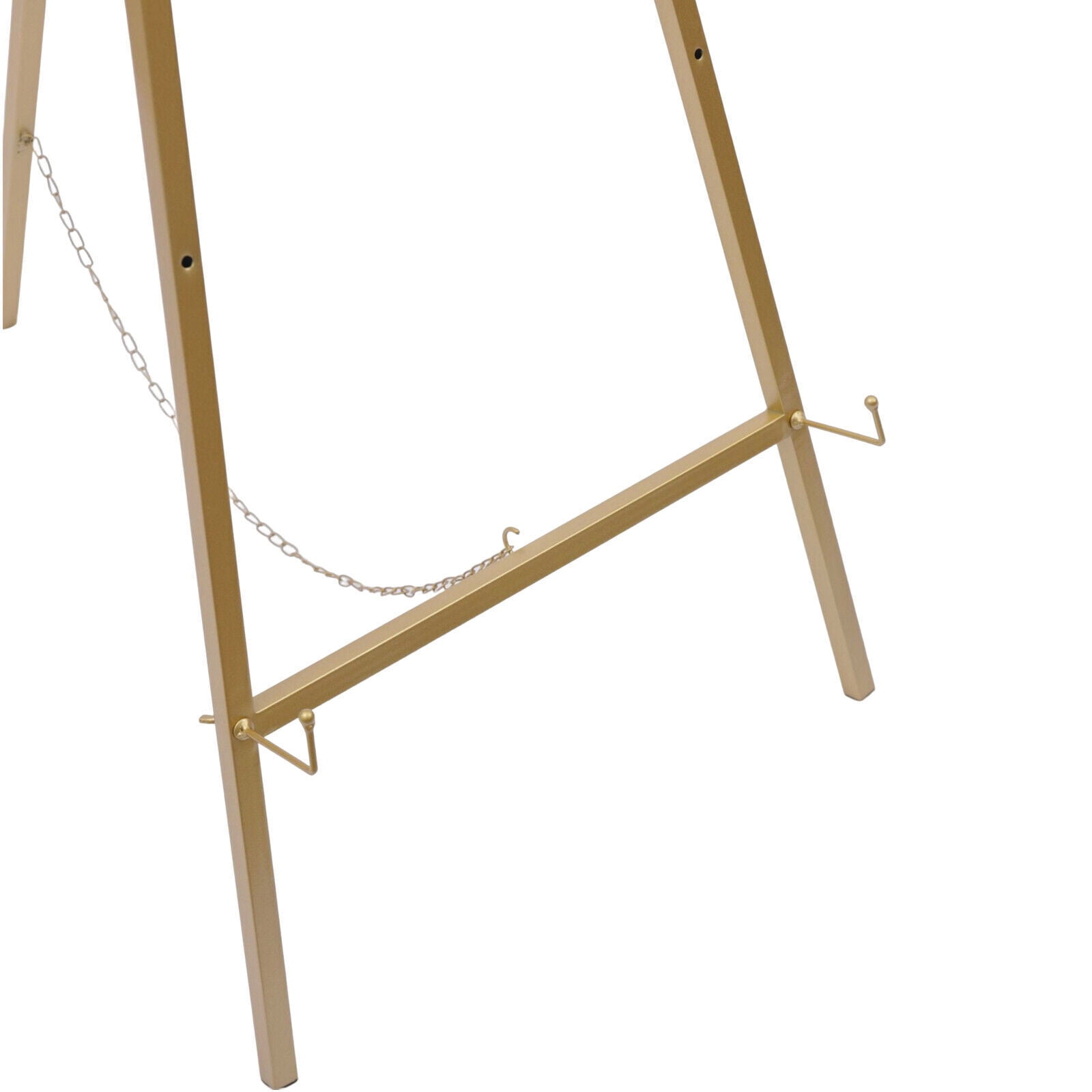 2 Pack Easel Stands Floor Easel Foldable Display Stand Height Adjustable Gold Easel Stand for Weddings Shops Exhibitions