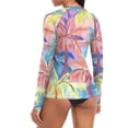 thumbnail image 5 of joogoo Womens UPF 50+ Sun Shirts Retro Palm Tree-a1 Long Sleeve UV Protection Rash Guard Tops M, 5 of 7