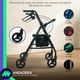 thumbnail image 3 of MEDICAL STORE Andadera Con Rueda De 6 Pulgada Rollator Andador De Acero Equipo De Rehabilitación Para Adultos Mayores, 3 of 10