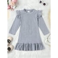 thumbnail image 2 of GXFC Baby Girls Fall Tunic Dress 6M 12M 18M 2T 3T Toddler Girls Long Sleeve Ruffle Dress for Kids Girls, 2 of 8