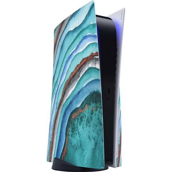 Skinit Geode Turquoise Watercolor Geode PS5 Console Skin