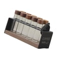 thumbnail image 3 of simhoa Coffee Bean Seal Tubes Display Rack 21.5x9x8cm Portable Multifunctional for Efficient Portion Control Lightweight Wooden Base Short Tubes, 3 of 8