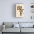 thumbnail image 2 of Trademark Fine Art Michael Tompsett Africa Text Map Canvas Wall Art - 14x19, 2 of 5