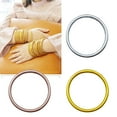 thumbnail image 3 of Necvior Jelly Bracelet Light Cute Gold Foil Filled Plastic Stacked Silicone Party Wristbands Suitable for Ladies and Girls, 3 of 9