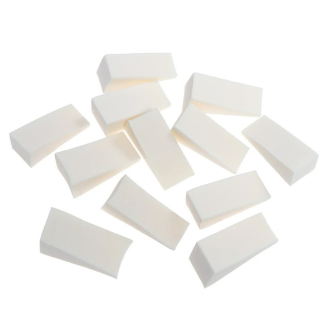 12 esponjas para uñas con degradado para manicura con degradado (blancas)