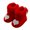 Red, variant on Miaouyo Infant Baby Girls Booties Fuzzy Cuff Non Slip Soft Sole First Walker Shoes