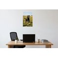 thumbnail image 5 of Flat-Coated Retriever Fetching Tennis Ball Sunny Field Wildlife 12x18 US Made Poster, 5 of 7