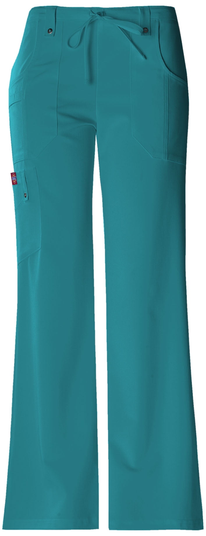 Dickies Xtreme Stretch Scrubs Pant for Women Mid Rise Drawstring Cargo