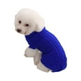 thumbnail image 3 of Knitted Dog Sweater Soft Pullover for Small Dogs Comfortable Pet Clothes Classic Cable Knit Design for Puppies Cats, 3 of 4