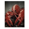 thumbnail image 3 of Designart "Elusive Crayfish Portrait" Animals Print on Natural Pine Wood, 3 of 5