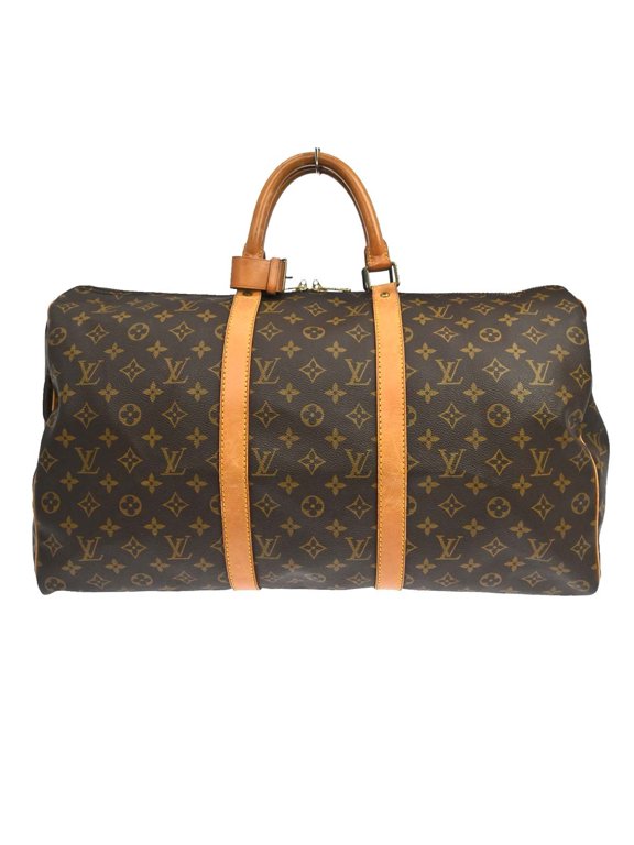 Pre-Owned Louis Vuitton Keepall Monogram Canvas Brown Canvas Travel Bag Bag