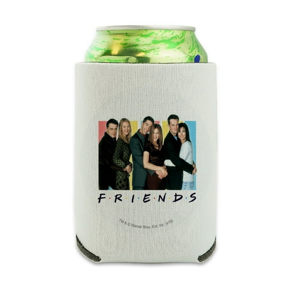 Friends It's All About Friends Can Cooler - Drink Sleeve Hugger Collapsible Insulator - Beverage Insulated Holder