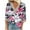 Hot Pink Plus Size Blouse for Women_d, variant on CYMMPU Tunic Tops 3/4 Sleeve Flower Printed Loose Fit Spring Tops Blouses for Women Dressy Casual Fall Fashion Shirts Lace V Neck Business Elegant Work Topss Blue S