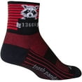 thumbnail image 2 of SockGuy Classic Busted Socks - 3 inch, Black/Red Stripe, Small/Medium, 2 of 4