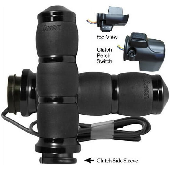 Avon Grips AIR-96-FLY-RHT Velvet Air Heated Grips - Black