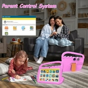 7 inch Kids Tablet Android Toddler Tablet, 7 Tableta for Boys Girls, 4GB RAM 32GB ROM WiFi Dual Camera IPS Safety Eye Protection Screen, Parental Control APP, Latest Model Kid Tablets, Pink