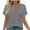 Grey, variant on Womens Summer Tops Sale Clearance! Womens Summer Tops Short Dolman Sleeve Shirts 2025 Fashion V Neck Outfits Clothes