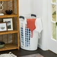thumbnail image 4 of Gracious Living Easy Carry Flex Hamper, Laundry Basket w/Handles (2 Pack), 4 of 12