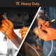 thumbnail image 5 of orange Gloves, Nitrile Disposable Heavy Duty Raised Diamond Grip Mechanic Glove, 100pcs（L） Latex Raised Diamond Grip Mechanic Glove for Men and Women, 5 of 5