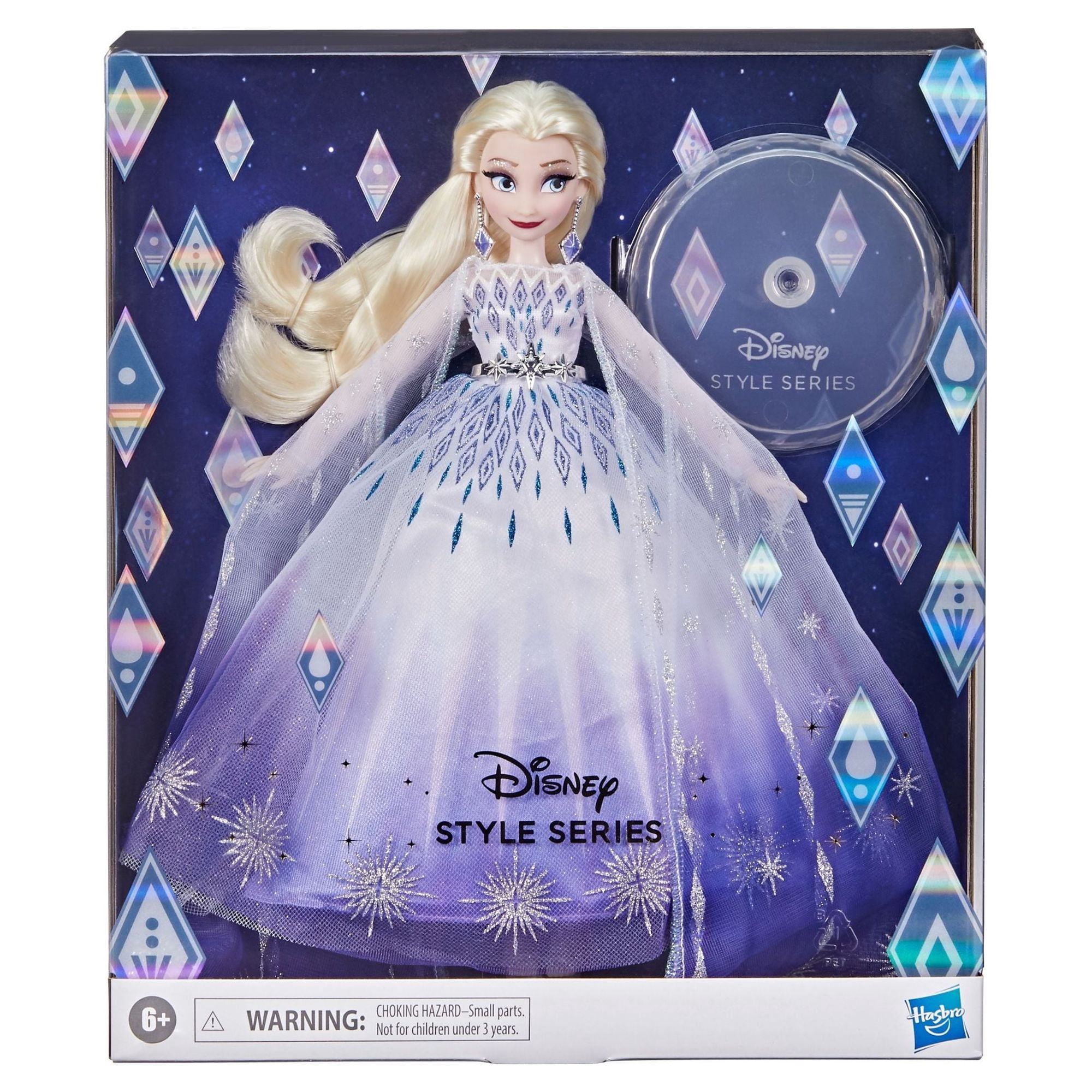 Disney Princess Style Series Holiday Elsa Doll, Fashion Doll Accessories