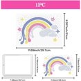thumbnail image 2 of Rainbows Clouds Iron on Rhinestones Transfer 11.7x8.3 Inch Colorful Heat Transfer Decal Bling Crystal Decals Heat Transfer Patch Clothing Repair Applique for T-Shirt Clothing, 2 of 7