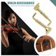 thumbnail image 3 of instrumento musical Tornillos fijos de abrazadera de reposapiés de violín profesional/juego 3/4 4/4 dorado 2 uds Barbie Nuevos Originales, 3 of 9