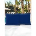 thumbnail image 4 of Outdoor Pillows Waterproof, Yellow Polka Dots Bedding Throw Pillows with Insert for Couch Sofa Bed, Modern Speckles Minimalist Navy Blue 16x16 Inch Pillowcases Decorative Patio Pillow Set of 2, 4 of 5