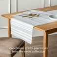 thumbnail image 3 of over&back 18x90 Reversible Striped Table Runner - UVA/UVB-Proof Table Runners - Waterproof Indoor and Outdoor Kitchen and Home Decor - Blue, 3 of 9