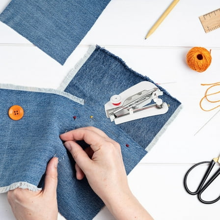 HOOWIFFY 1Pack Portable Sewing Machine for Traveling and Home Use with Quick Stitch Feature