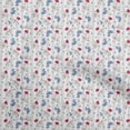 thumbnail image 1 of oneOone Cotton Poplin Twill Light Gray Fabric Floral Diy Clothing Quilting Fabric Print Fabric By Yard 56 Inch Wide, 1 of 4