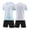 White, variant on GiLiling Kids Soccer Jersey and Shorts Set, Youth Athletic Uniform for Practice, Games and Indoor Turf Sports Wear (Sky Blue, 3XL)