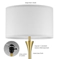 thumbnail image 5 of Globe Electric 91010457 Maclaine 60" Tall Buffet Floor Lamp - Satin, 5 of 7