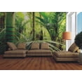thumbnail image 2 of Dundee Deco Green Tropical Forest Wall Mural, 11'10" x 8'10", 2 of 3