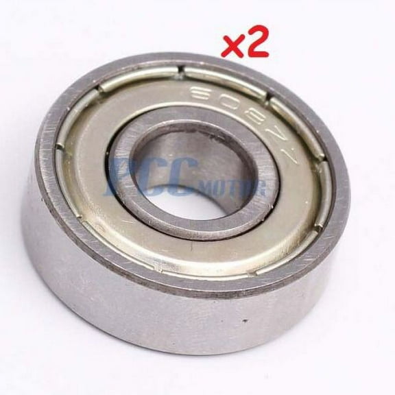 2pcs 608ZZ Shielded Greased Miniature Bearing 8X22X7 E-200 E-175 608ZZ-2PC